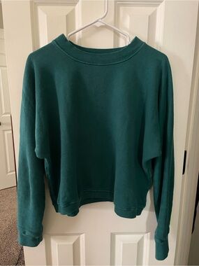 Aliya Wanek Hemp Cotton Ami Sweatshirt in Forest/Pine